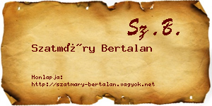 Szatmáry Bertalan névjegykártya